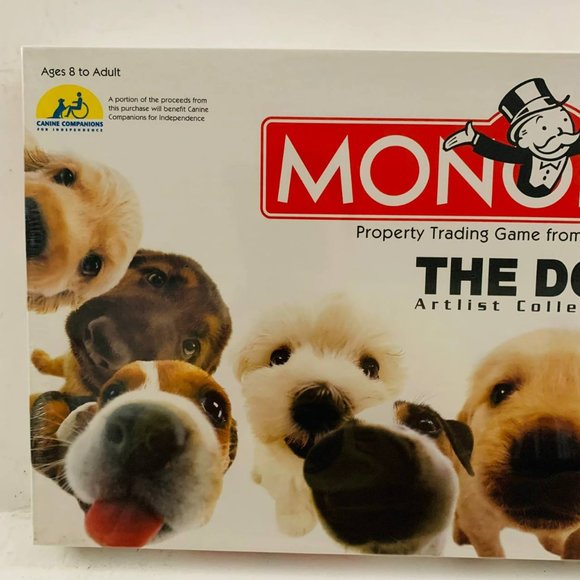 Vintage Monopoly The‎ Dog Artist Collection Board Game Hasbro New Sealed - Picture 6 of 7